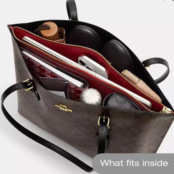 Coach Black and White Tote Bag - Picture 6 of 16